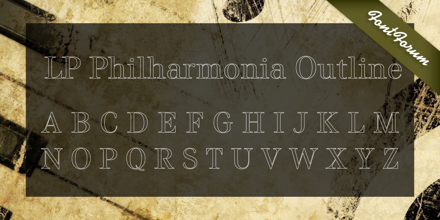 Beispiel einer LP Philharmonia-Schriftart #2